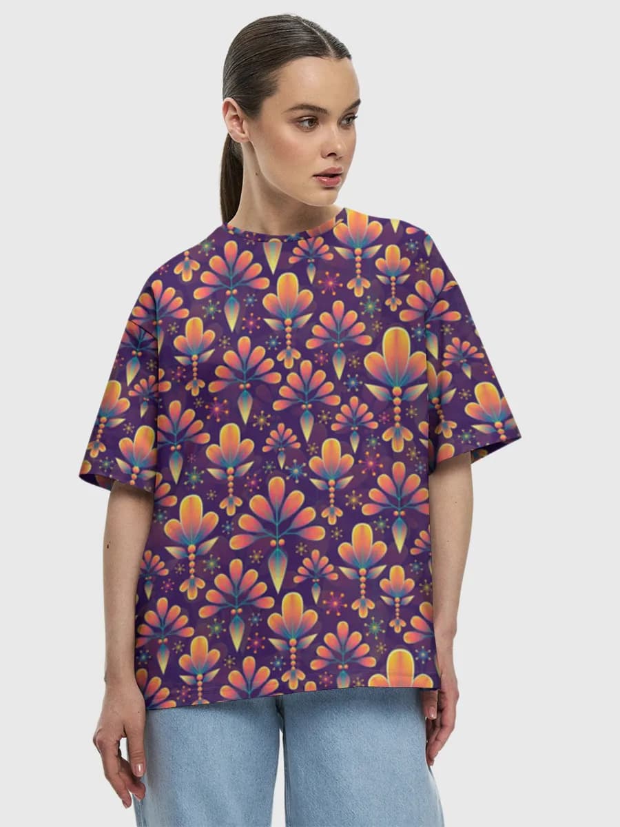 Women's oversized cotton T-shirt