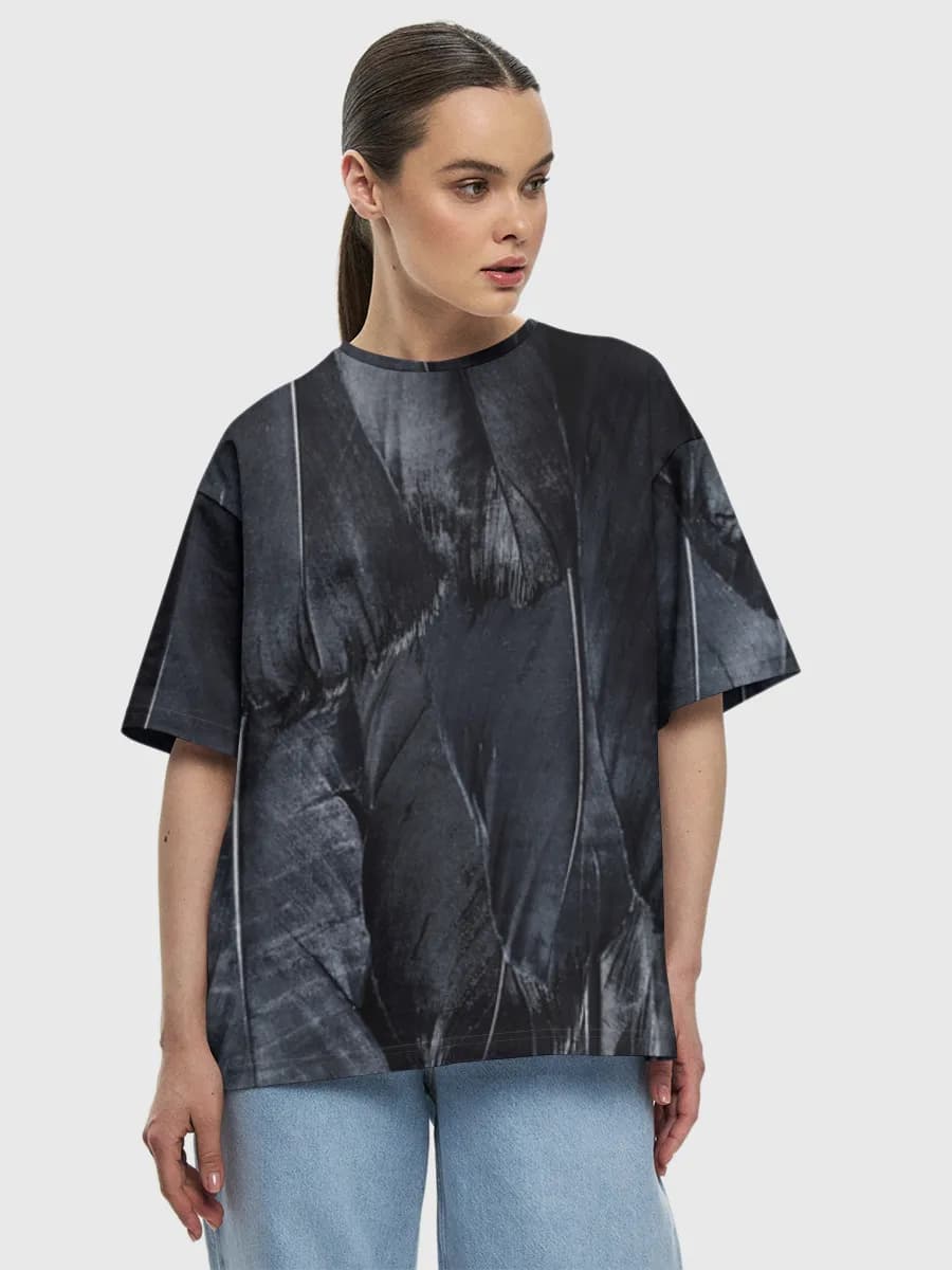 Women's oversized cotton T-shirt