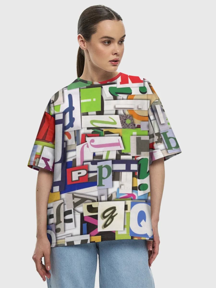 Women's oversized cotton T-shirt