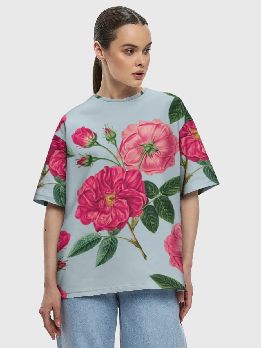 Women's oversized cotton T-shirt