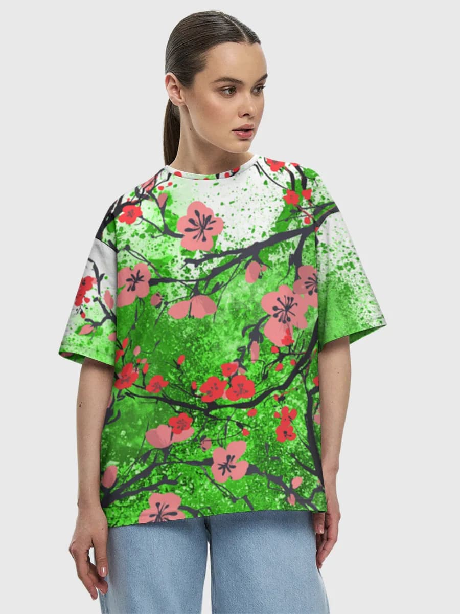 Women's oversized cotton T-shirt