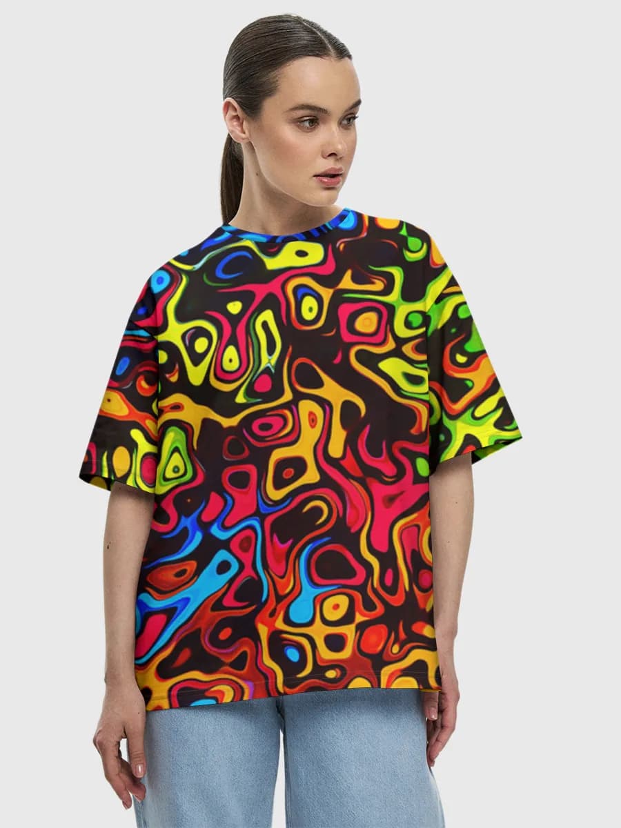 Women's oversized cotton T-shirt