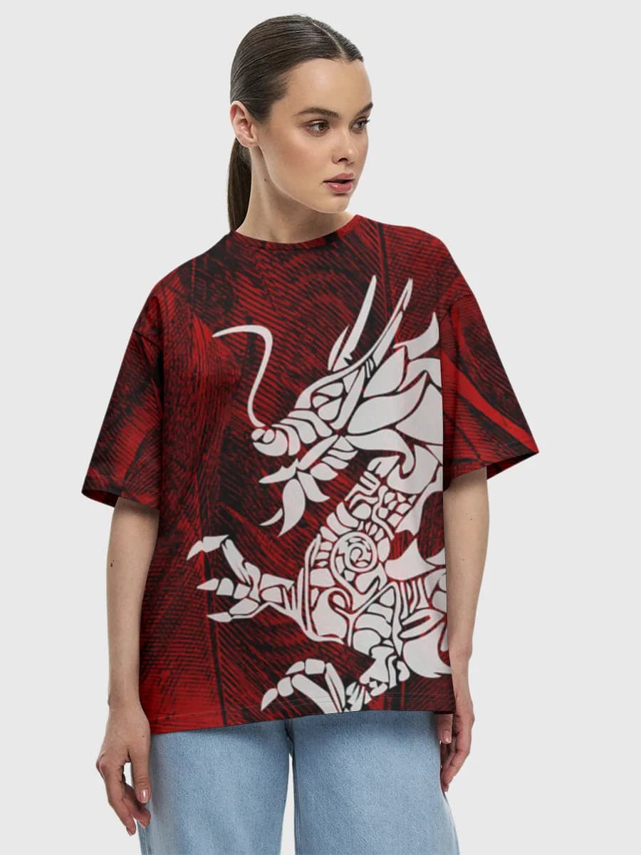 Women's oversized cotton T-shirt