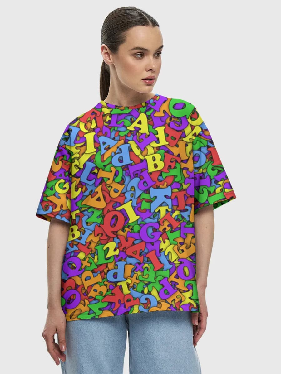 Women's oversized cotton T-shirt