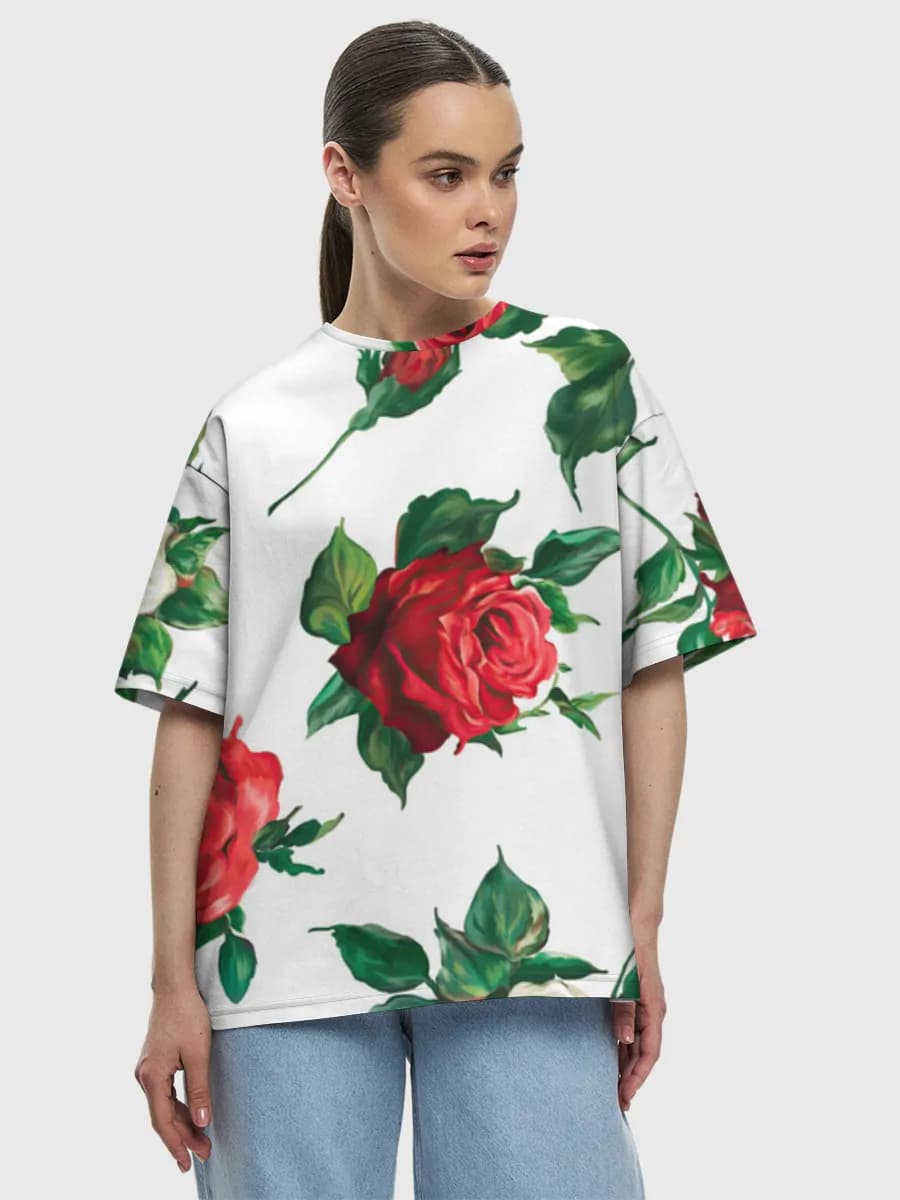 Women's oversized cotton T-shirt