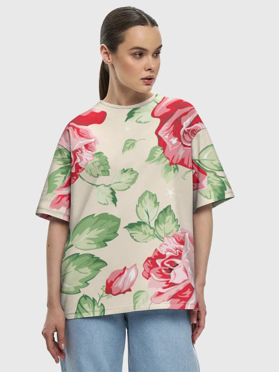 Women's oversized cotton T-shirt