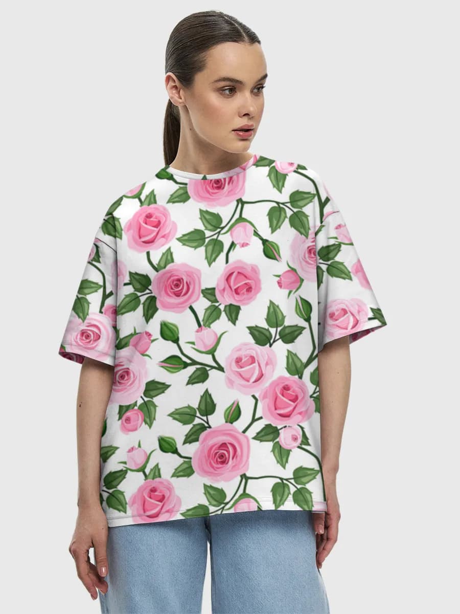 Women's oversized cotton T-shirt
