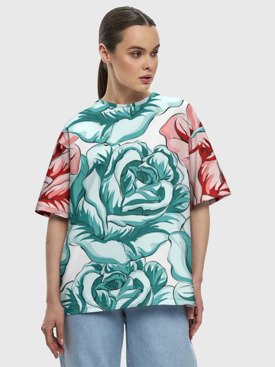 Women's oversized cotton T-shirt