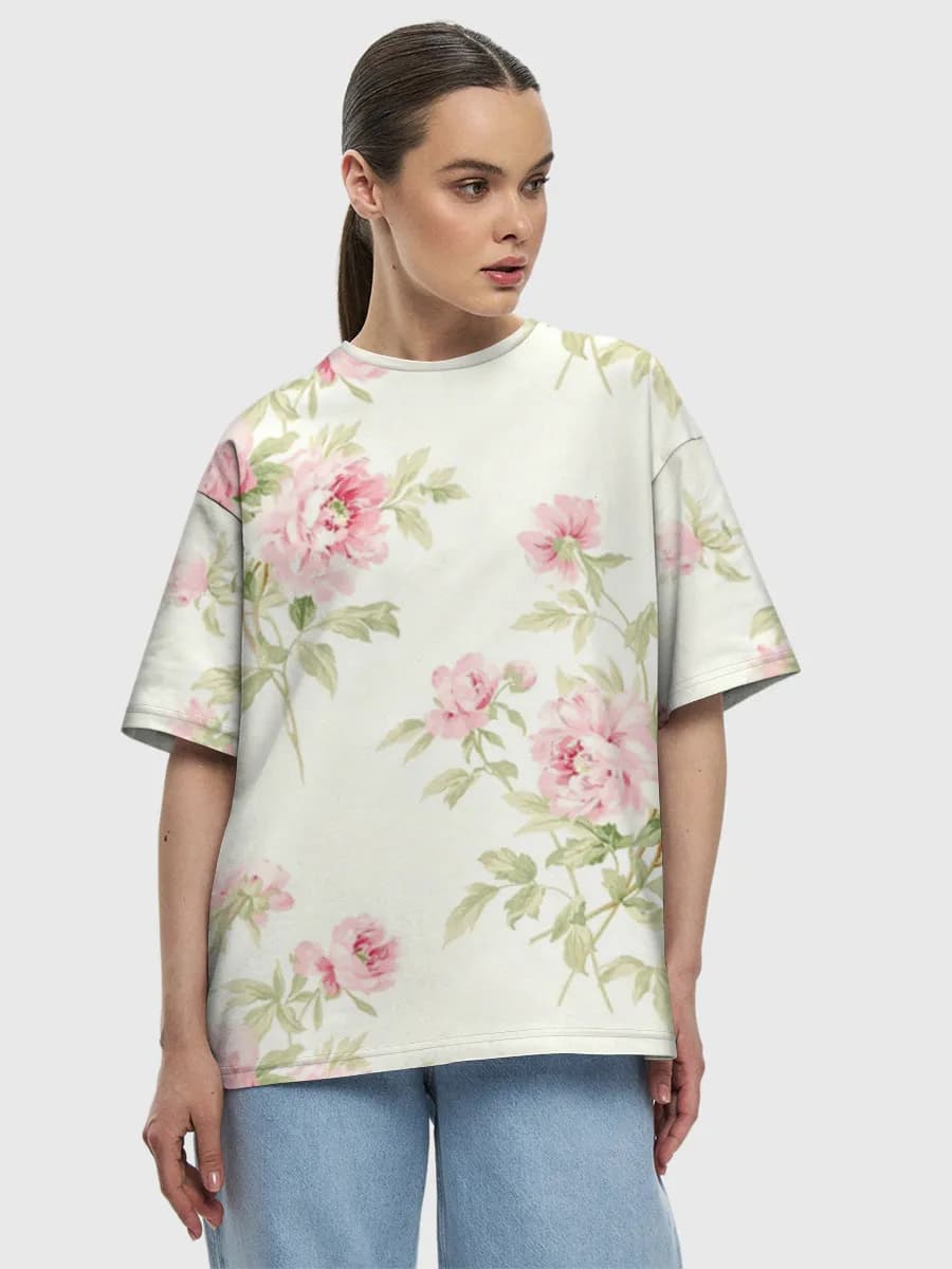 Women's oversized cotton T-shirt