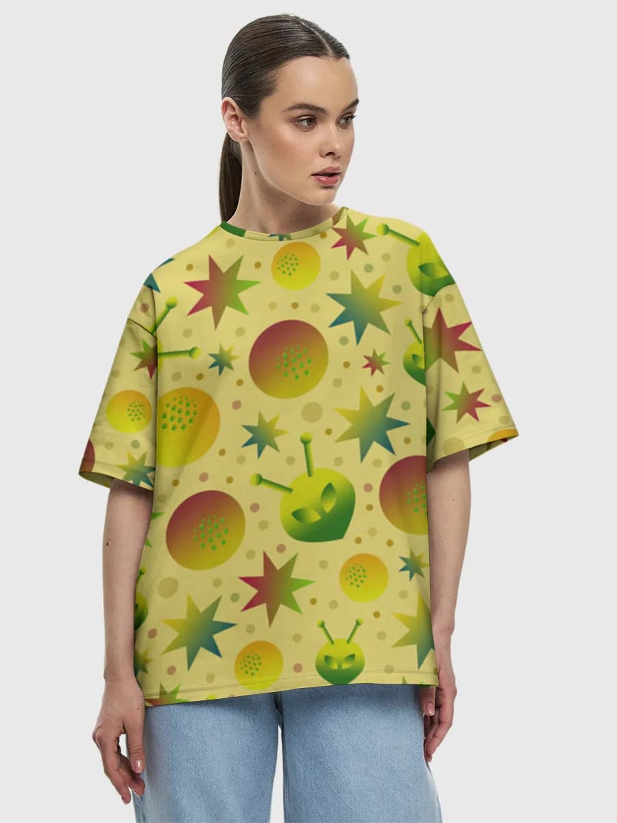 Women's oversized cotton T-shirt