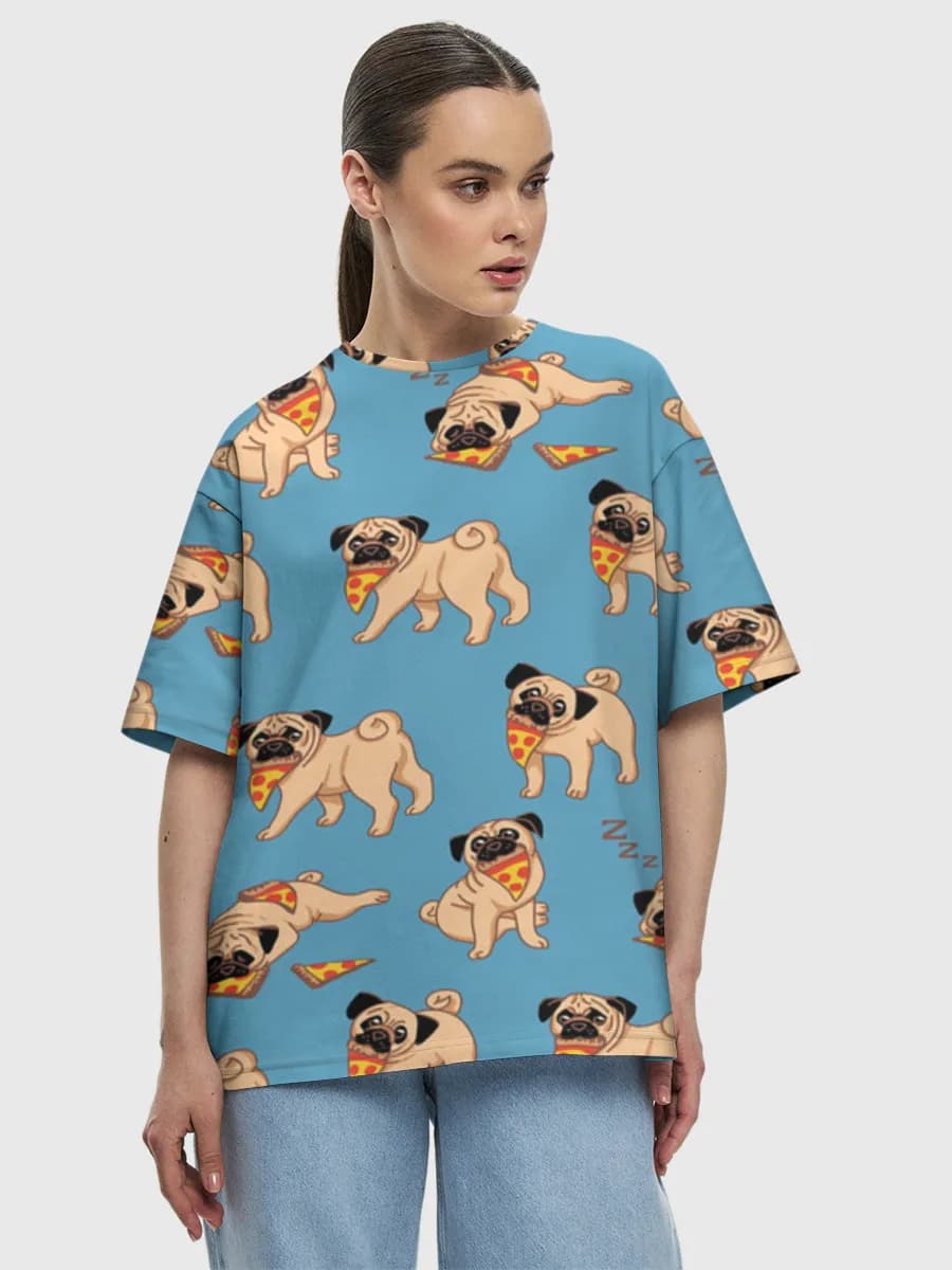 Women's oversized cotton T-shirt