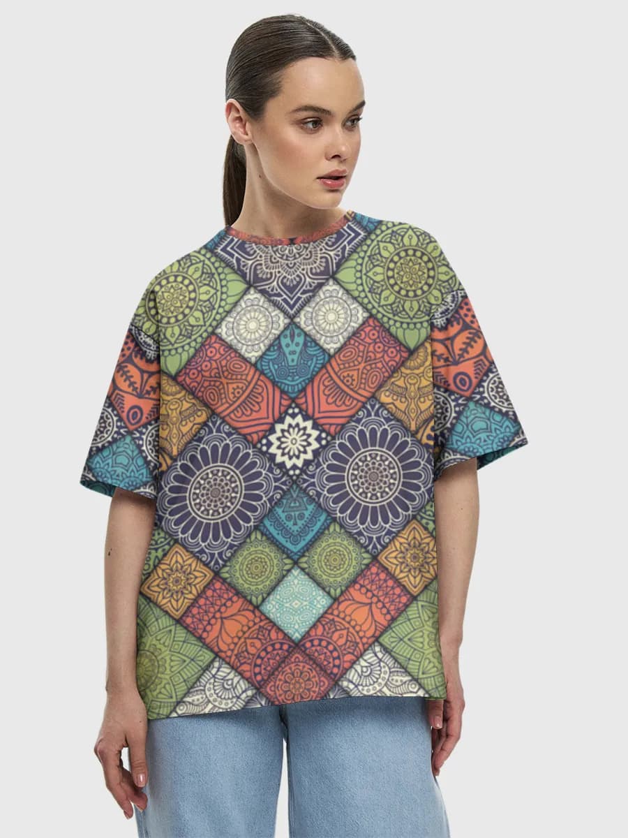 Women's oversized cotton T-shirt
