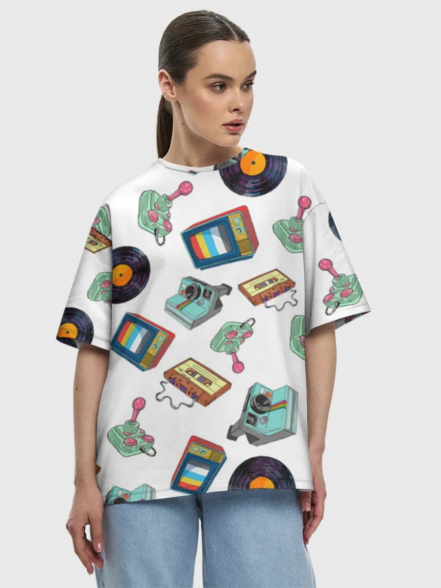 Women's oversized cotton T-shirt