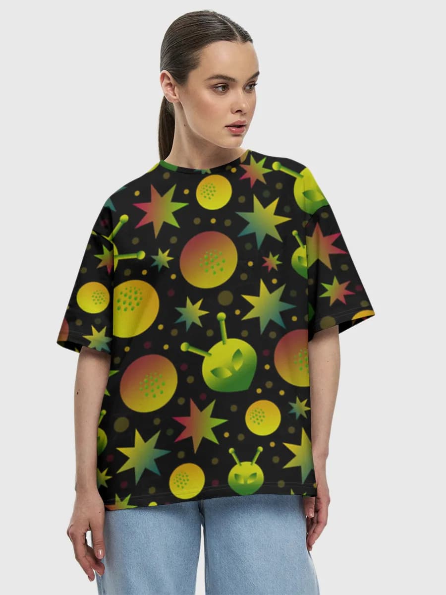 Women's oversized cotton T-shirt