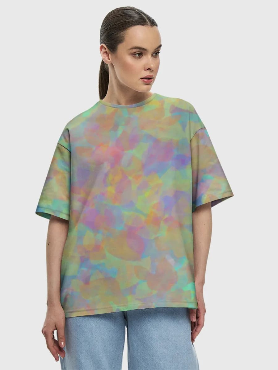 Dreamy Pastel Leaf Collage