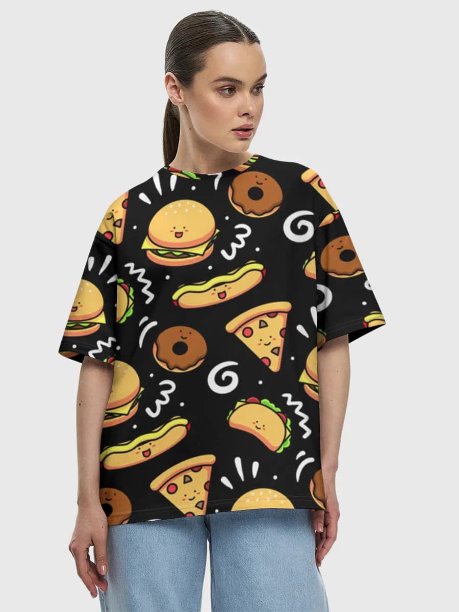 Women's oversized cotton T-shirt