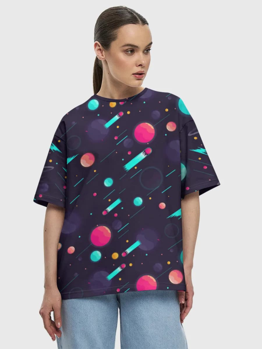 Women's oversized cotton T-shirt