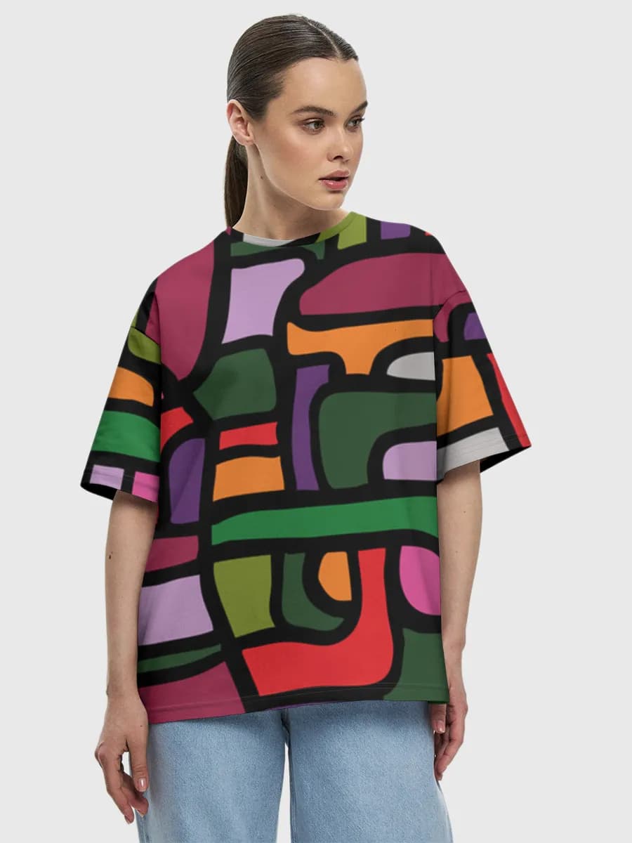 Women's oversized cotton T-shirt