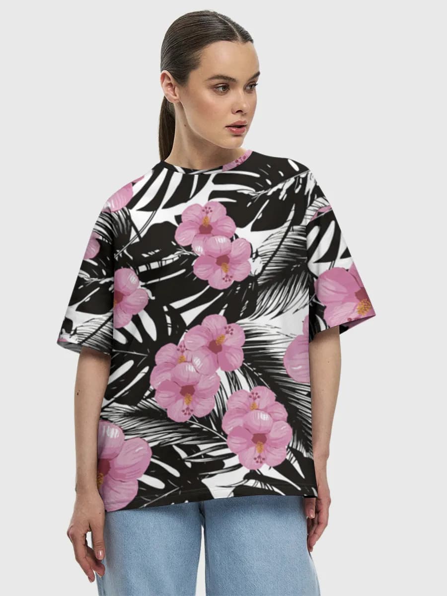 Women's oversized cotton T-shirt