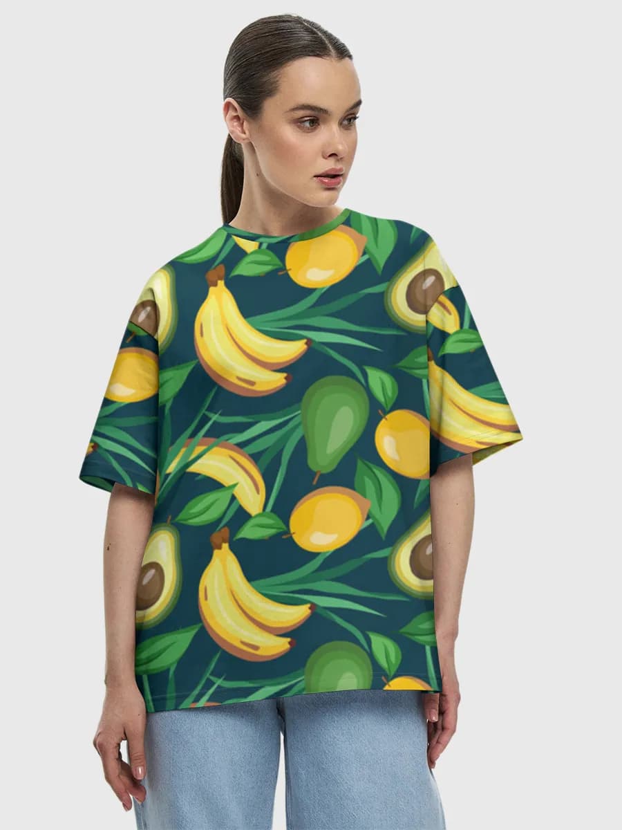 Women's oversized cotton T-shirt