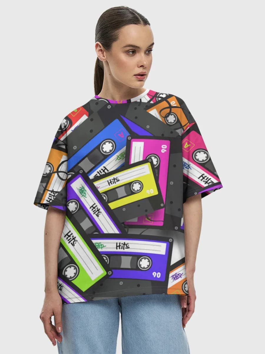 Women's oversized cotton T-shirt