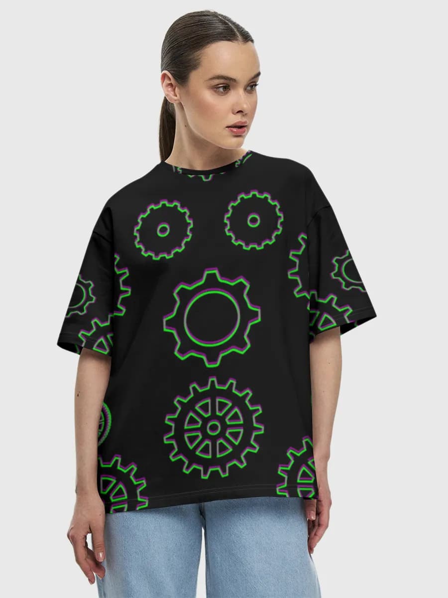 Women's oversized cotton T-shirt