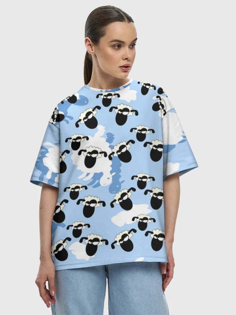 Women's oversized cotton T-shirt