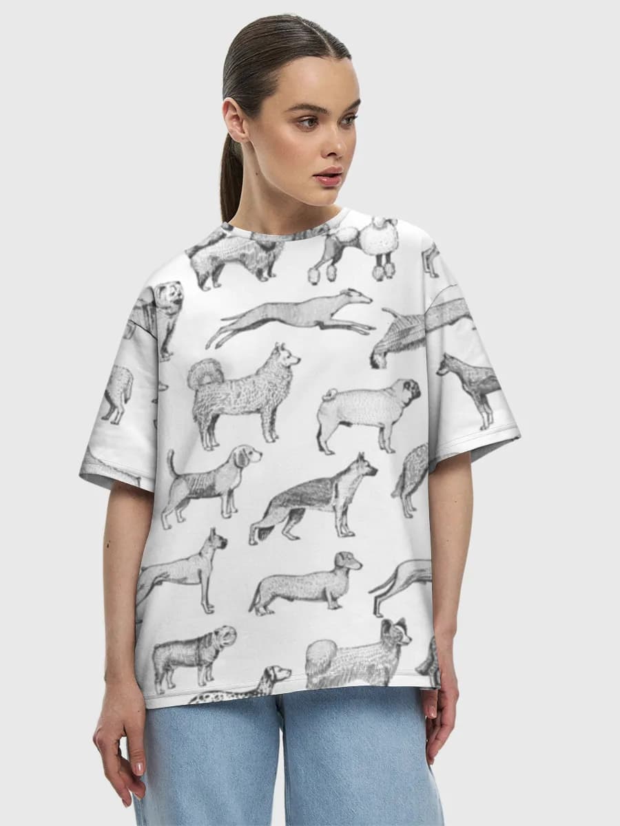 Women's oversized cotton T-shirt