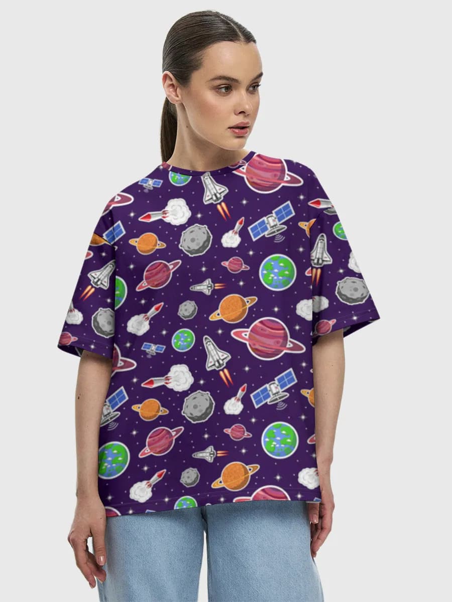 Women's oversized cotton T-shirt