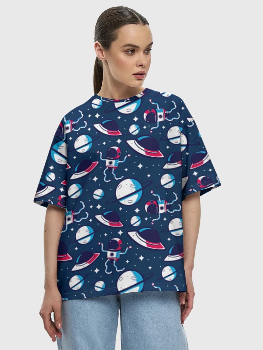 Women's oversized cotton T-shirt