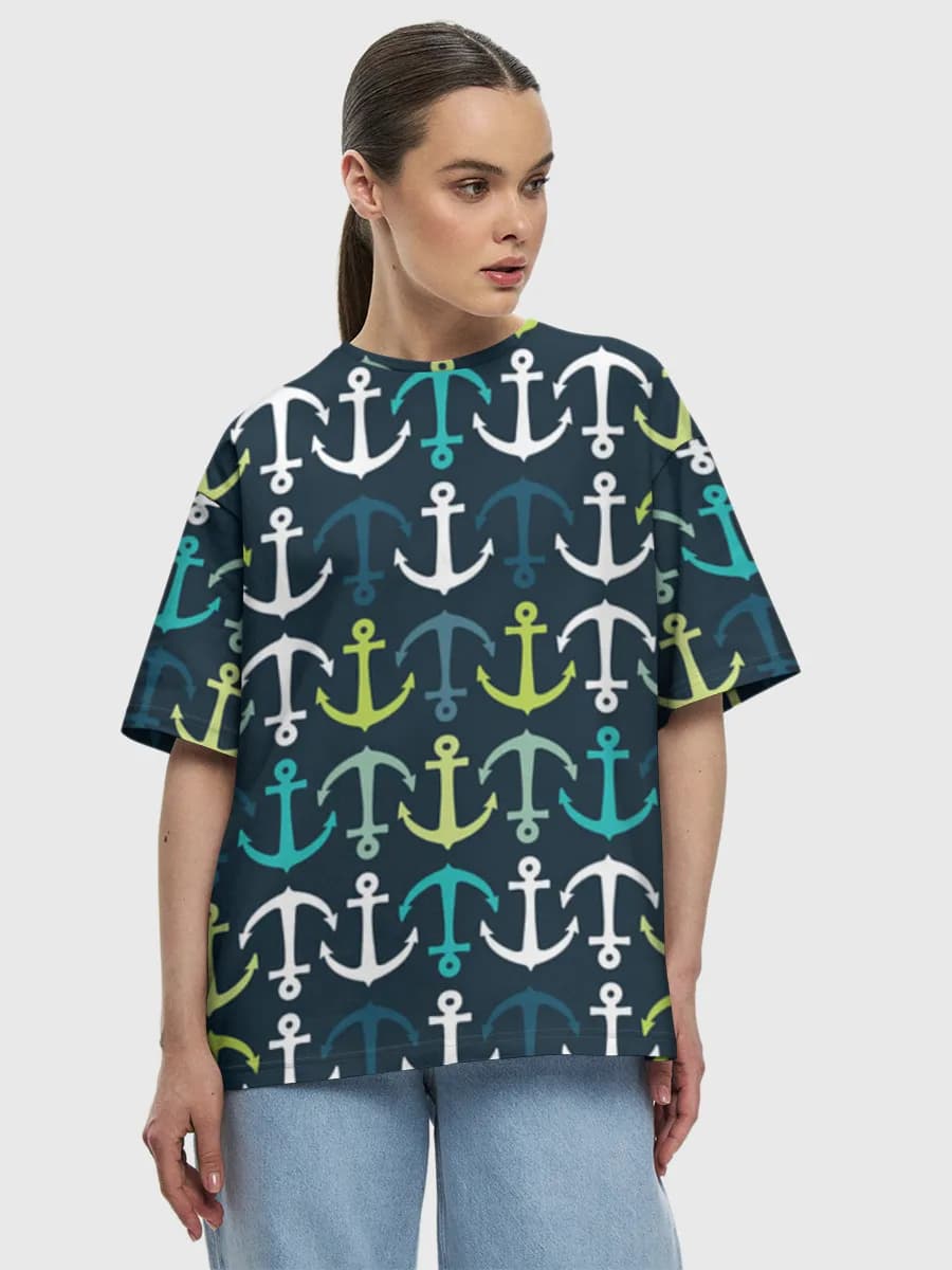 Women's oversized cotton T-shirt