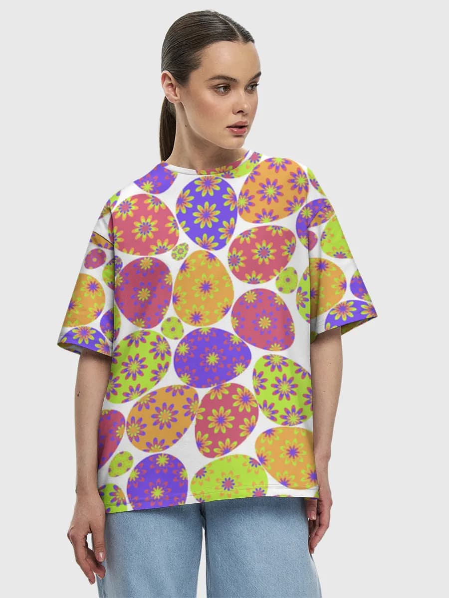 Women's oversized cotton T-shirt