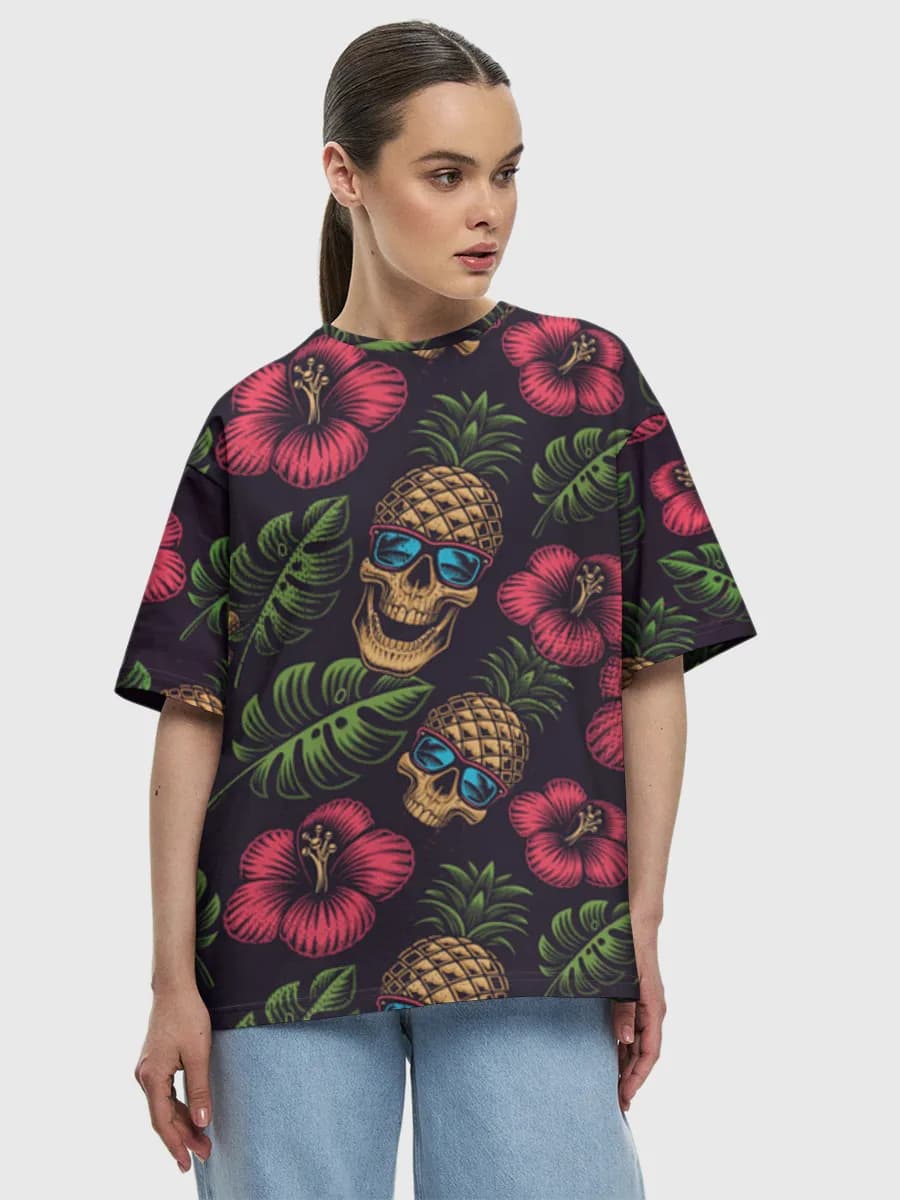 Women's oversized cotton T-shirt