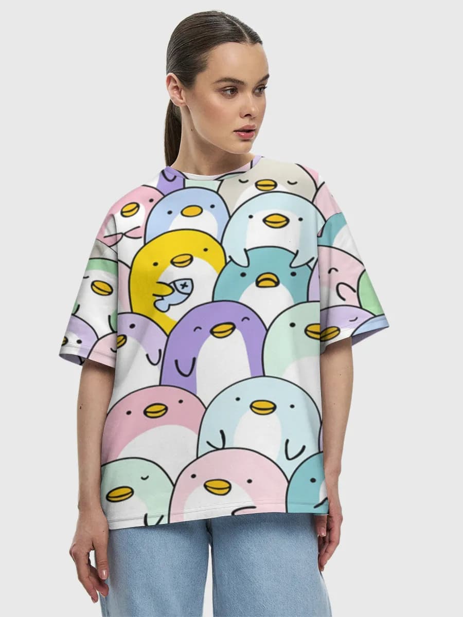 Women's oversized cotton T-shirt