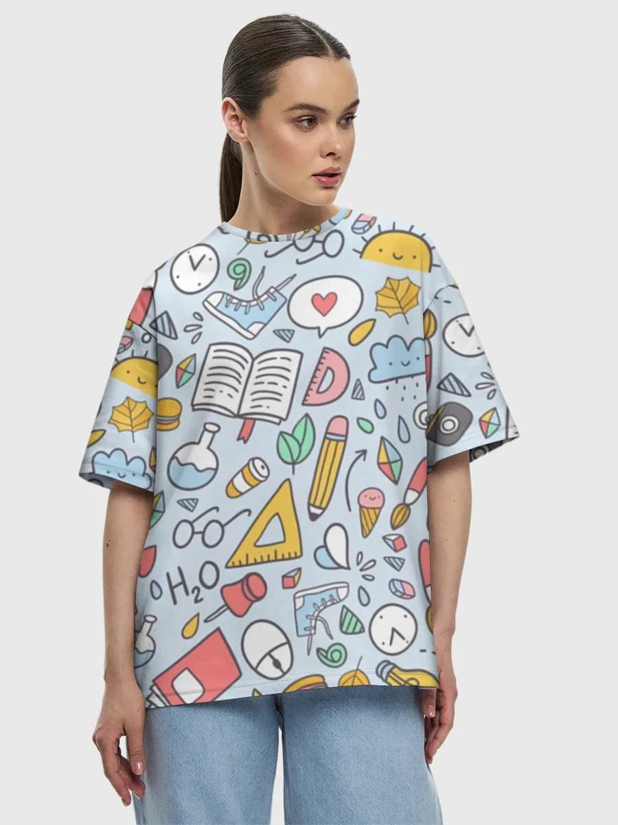 Women's oversized cotton T-shirt