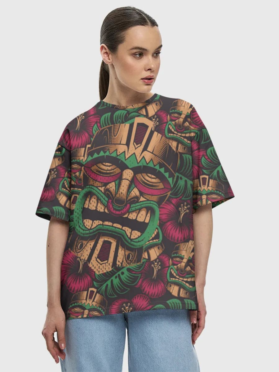 Women's oversized cotton T-shirt