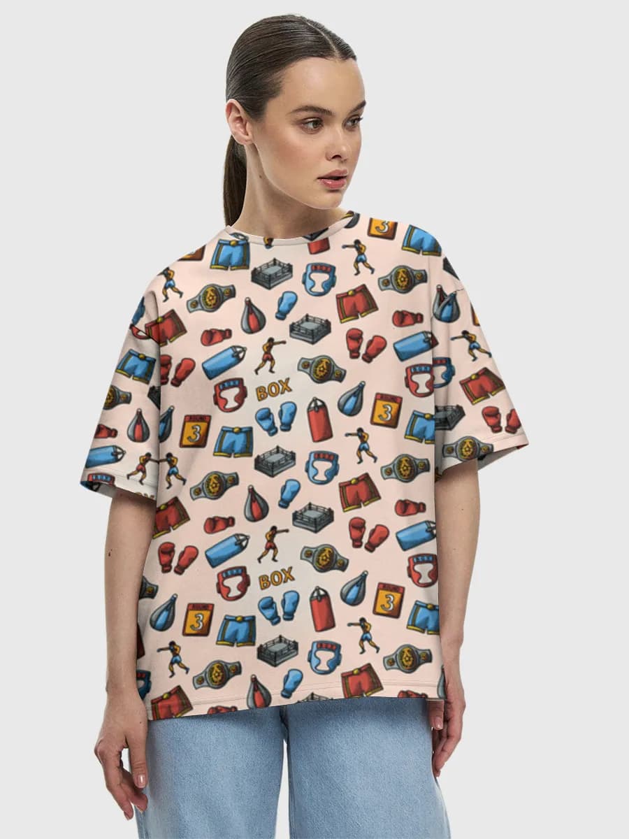 Women's oversized cotton T-shirt