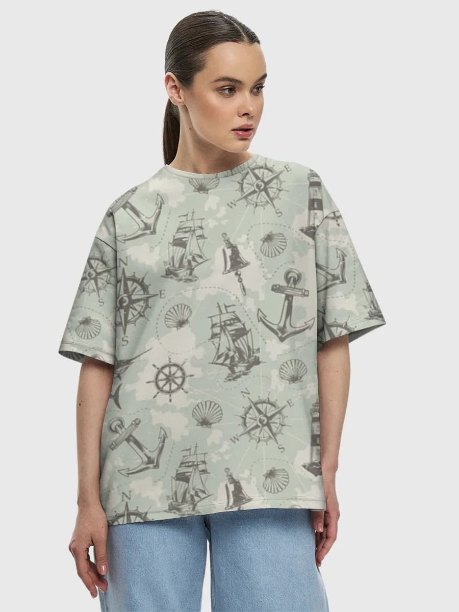 Women's oversized cotton T-shirt