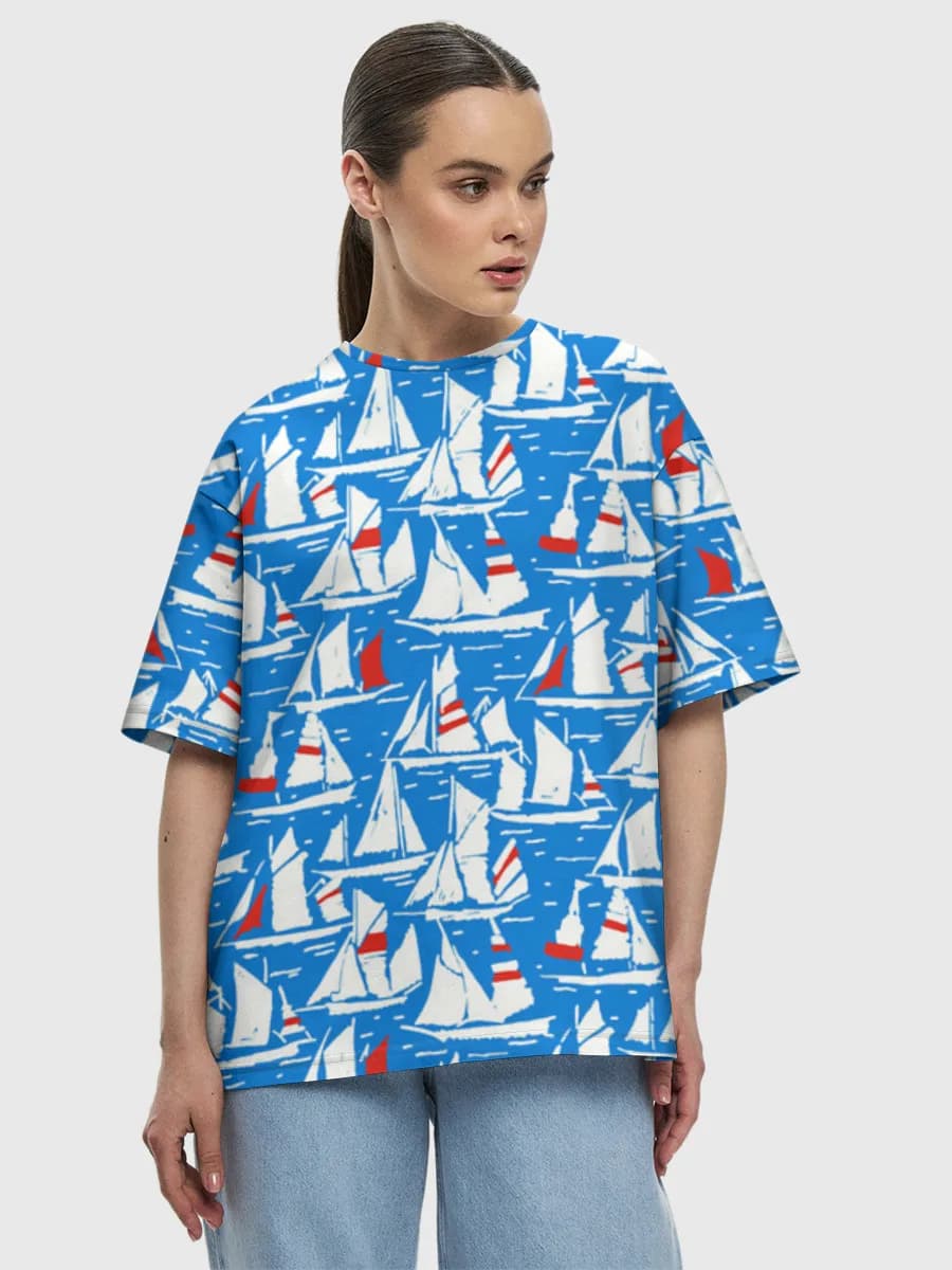 Women's oversized cotton T-shirt