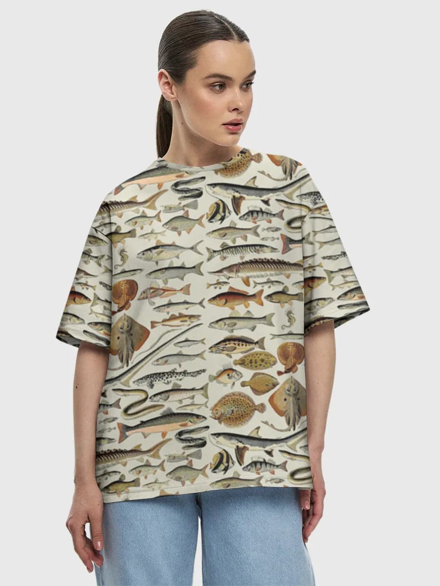 Women's oversized cotton T-shirt