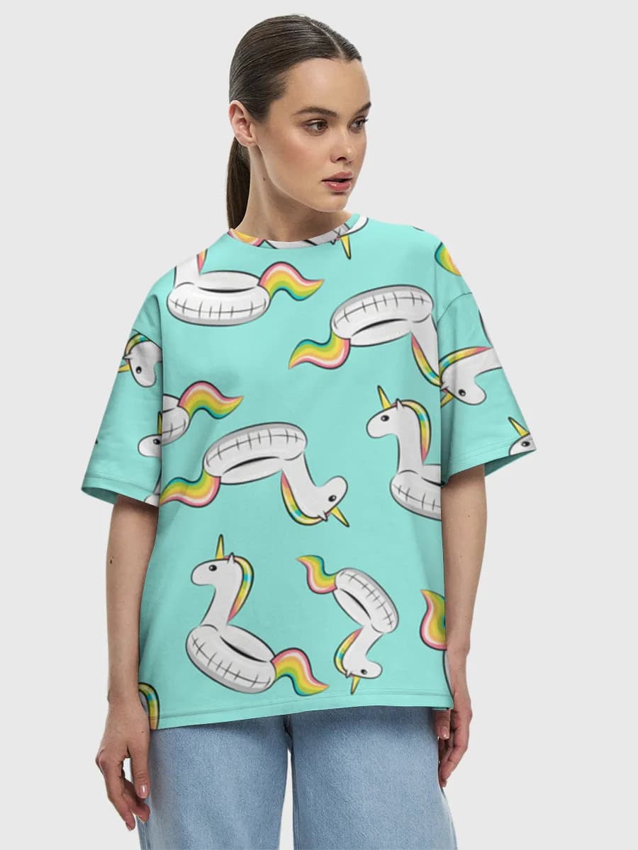 Women's oversized cotton T-shirt