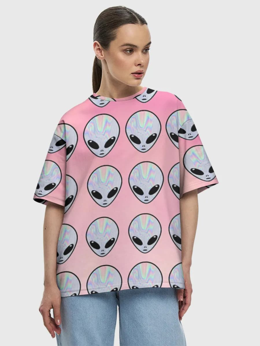 Women's oversized cotton T-shirt