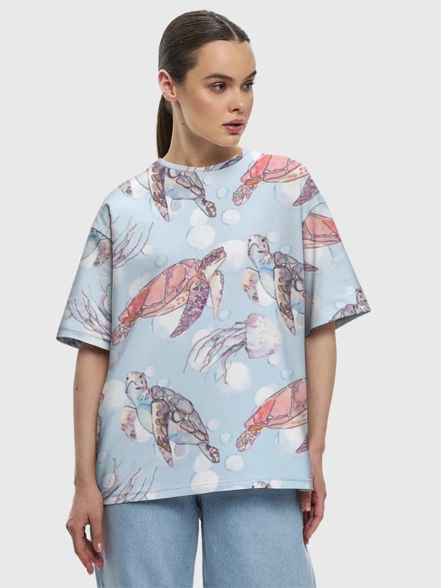 Sea Turtles And Jellyfish