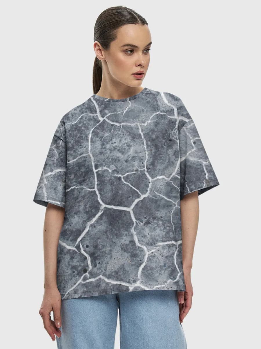Women's oversized cotton T-shirt