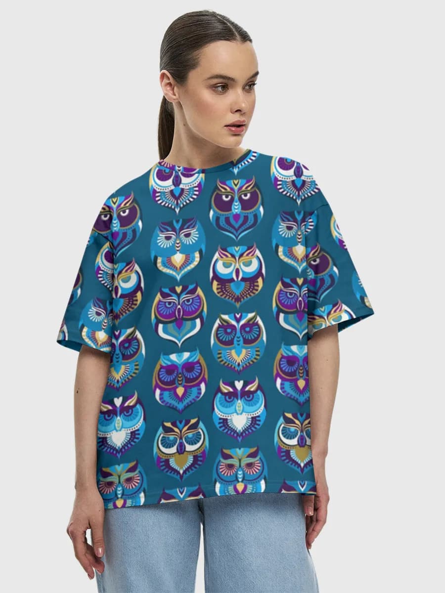 Women's oversized cotton T-shirt