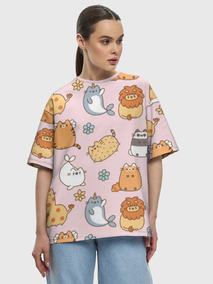 Women's oversized cotton T-shirt