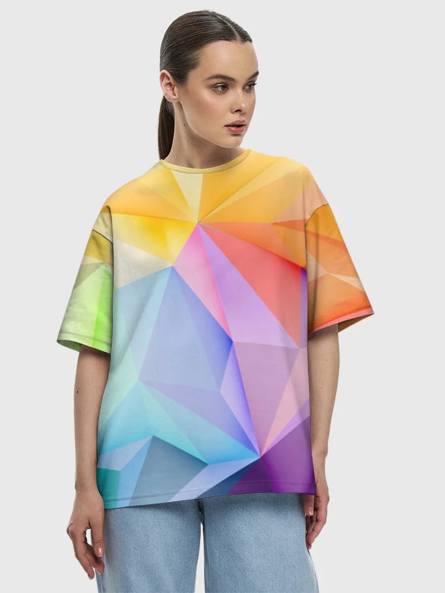 Women's oversized cotton T-shirt