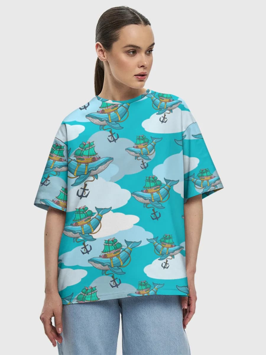 Women's oversized cotton T-shirt