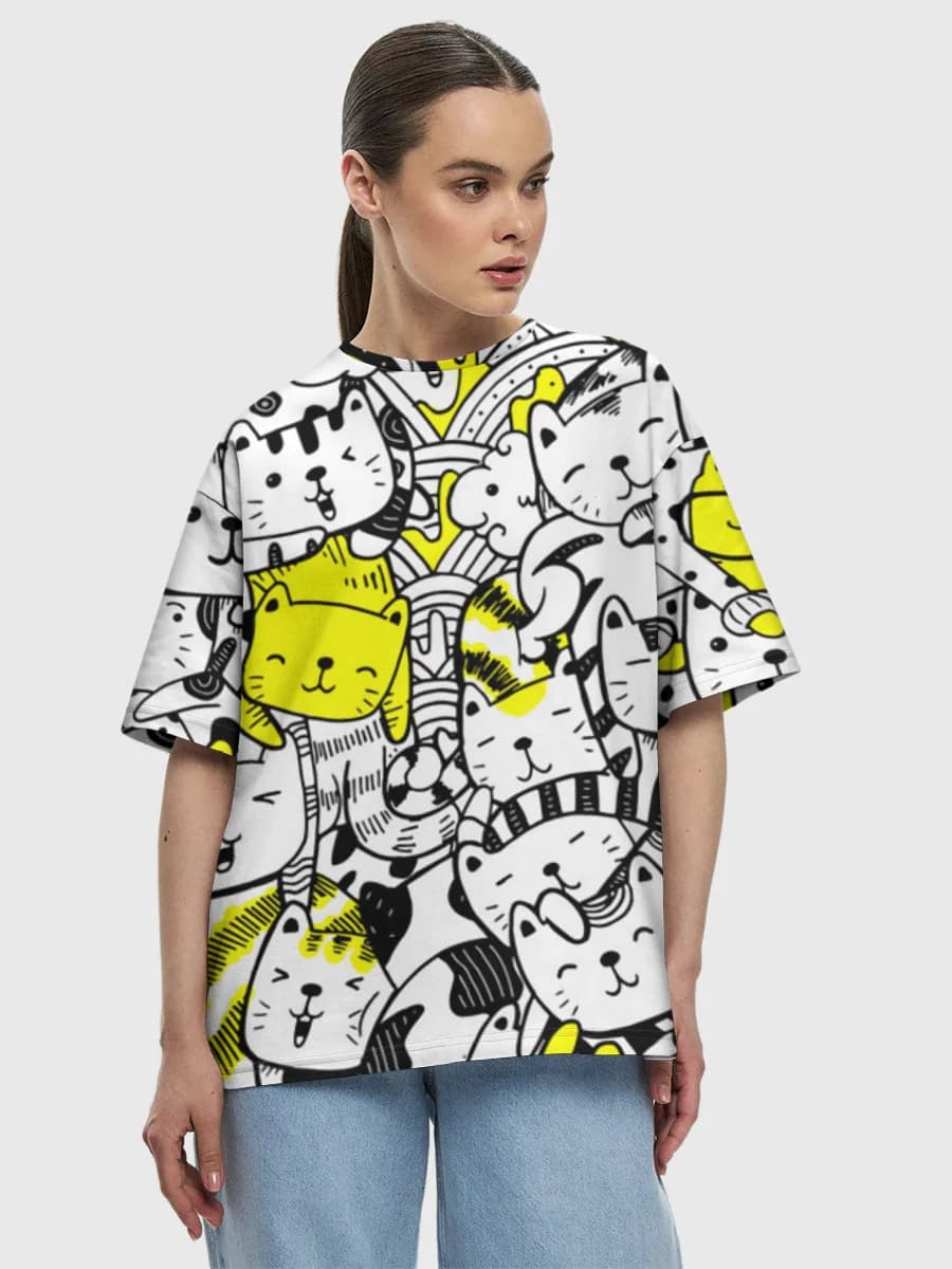 Women's oversized cotton T-shirt