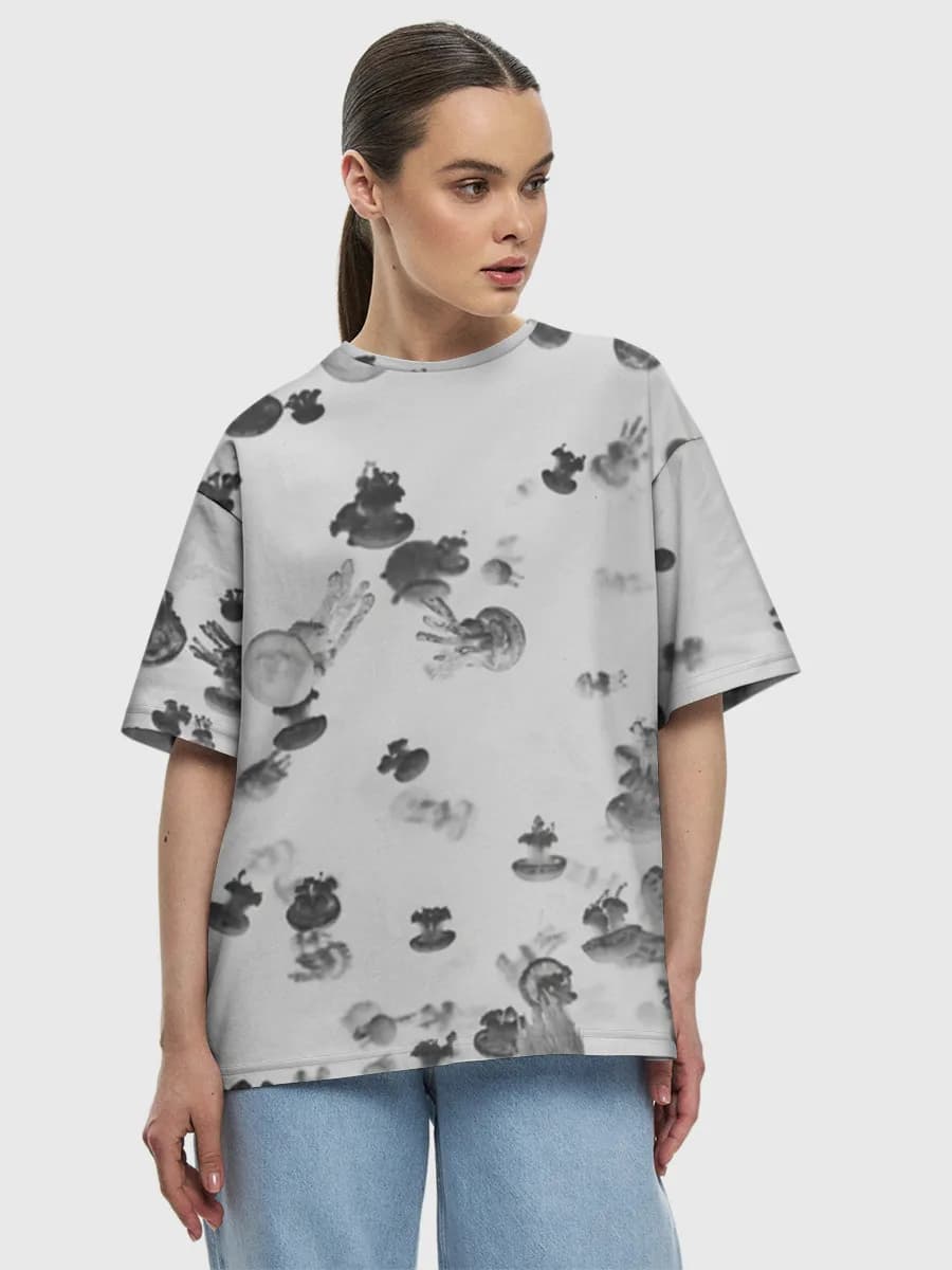 Women's oversized cotton T-shirt